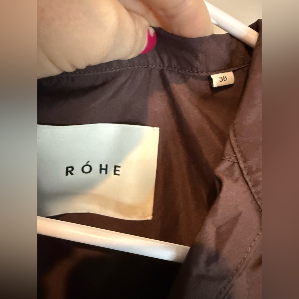 Rohe Brown Petale Long Sleeve Top Size 4 - Picture 6 of 13